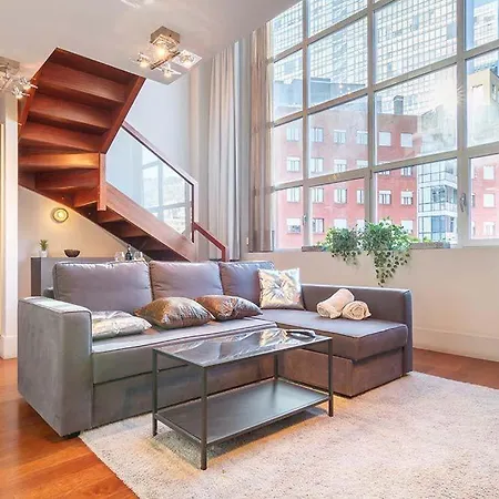 Lägenhet Vivienda Turistica Duplex Isozaki-guggenheim